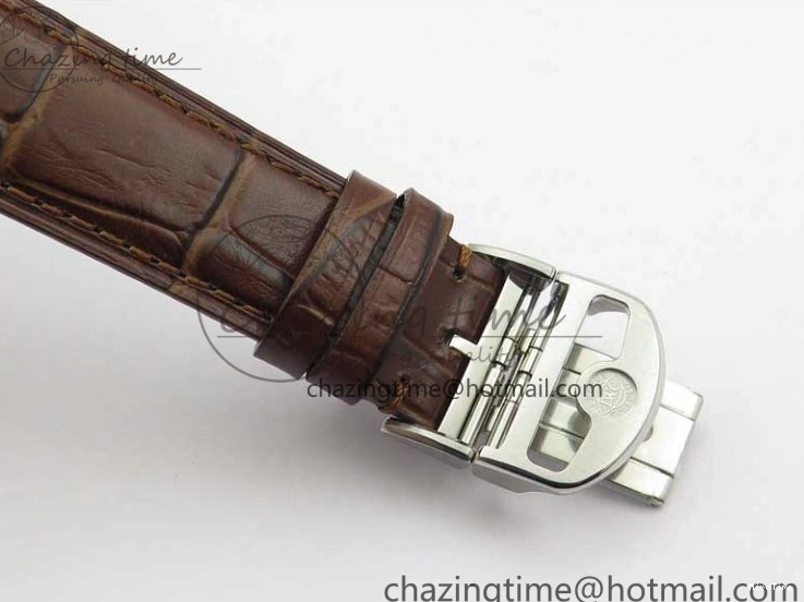 MIROTIME 0201 Original Portuguese IW358304 ZF 1:1 Best Edition SS White Dial RG Markers on Leather Strap A 7077